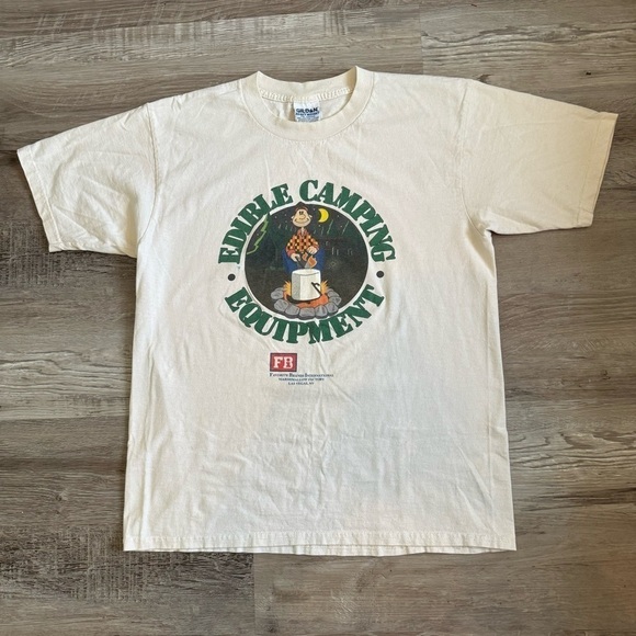 Gildan Other - SOLD // Vintage Marshmallow camping t shirt
, 90s gildan heavy tagged men’s L